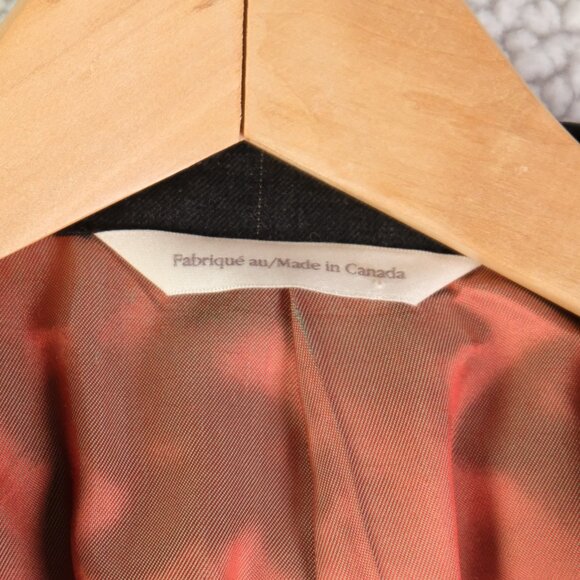 Samuelsohn Blazer Mens 44 Tall Long Gray Plaid Wool Super 100s Sport Coat Jacket - Picture 12 of 16